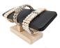 Preview: "T- Form" - Design Schmuckständer Schmuckhalter für Uhren Armband Ketten Kunstleder schwarz